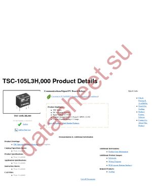 TSC-105L3H,000 datasheet  